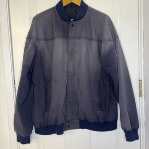 Vintage Arnold Palmer Bomber Jacket Mens XL Black Full Zip Active Casual‎ Coat